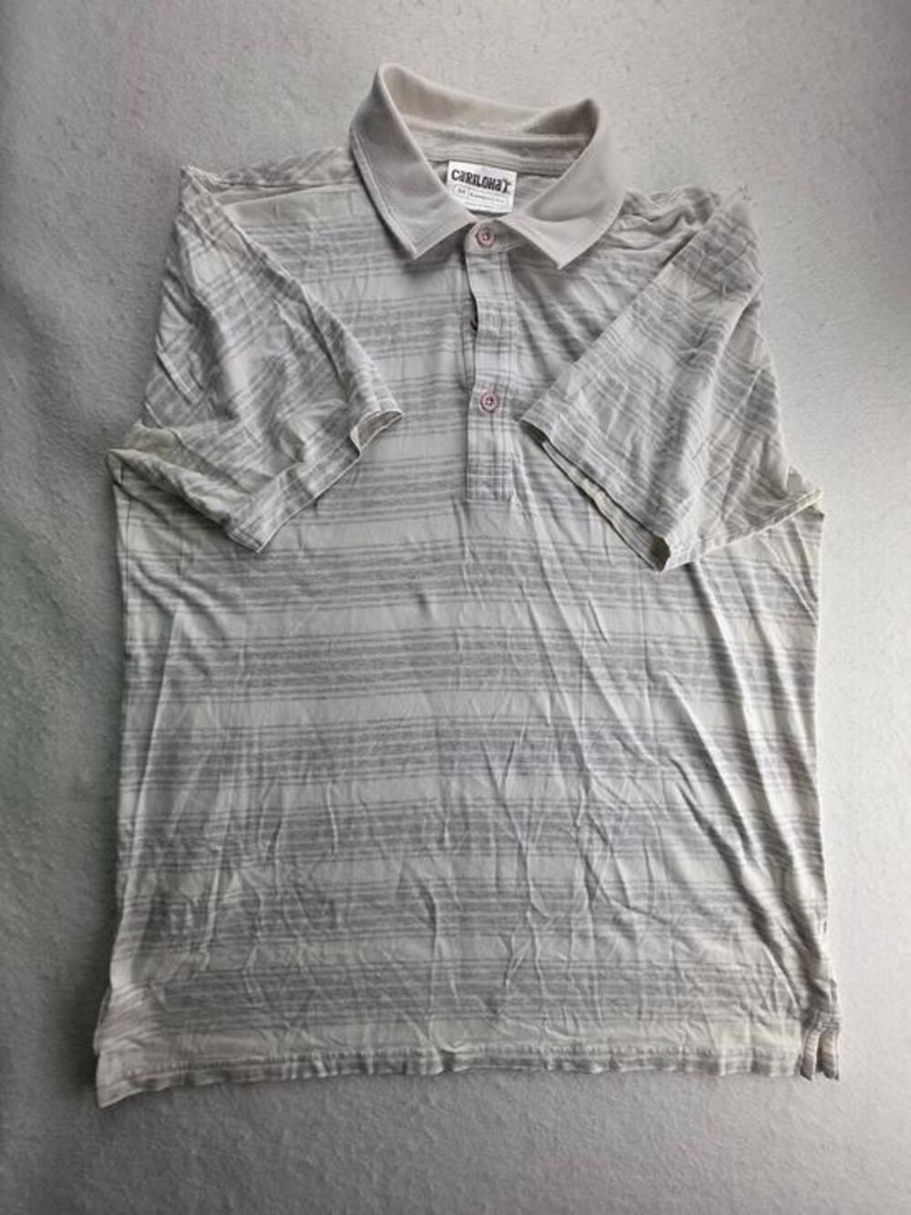 Cariloha Mens Bamboo Fit Gray Polo Size Medium